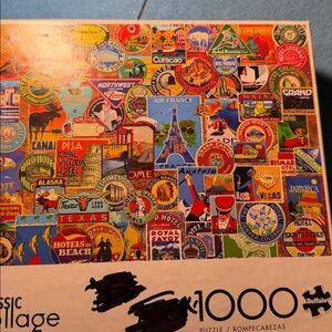 Buffalo David Bitton Classic Collage Puzzle - Multicolor Travel Sticker Collage